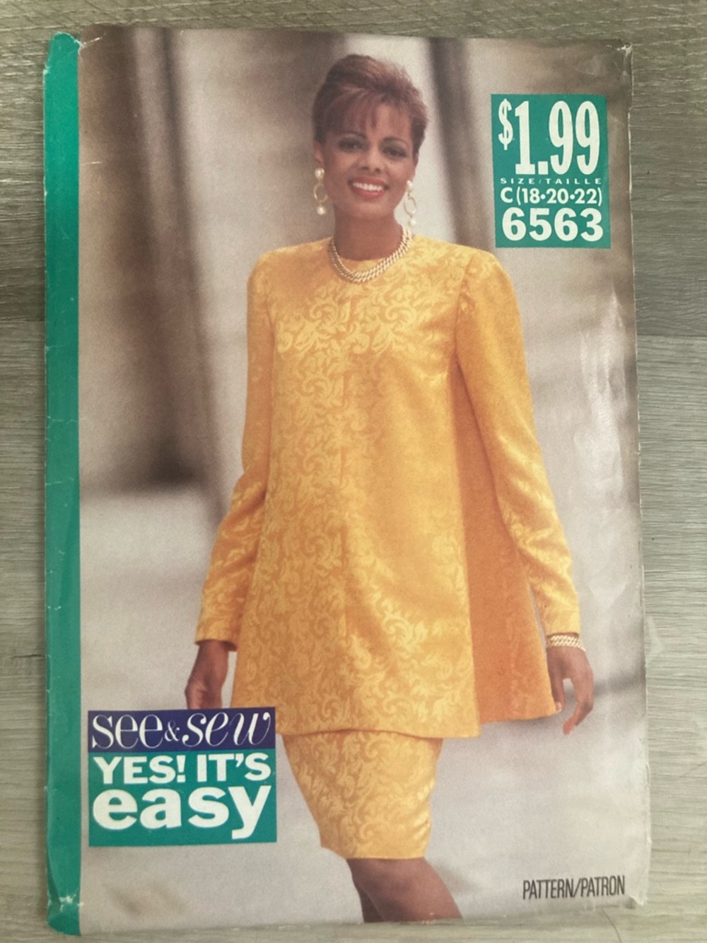 ❤️ Sz 18-22 Butterick 6563 See & Sew – Yes! It’s Easy Sewing Pattern